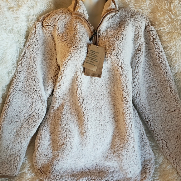 Super Soft Cozy Sherpa Pullover 